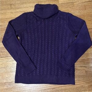 Croft & Barrow Purple Knit Sweater